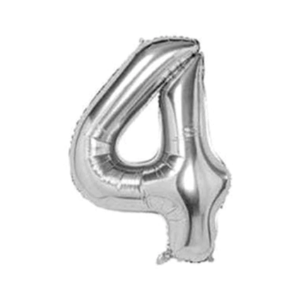 Silver Number Balloon Foil Balloon F07M1-79-4-0