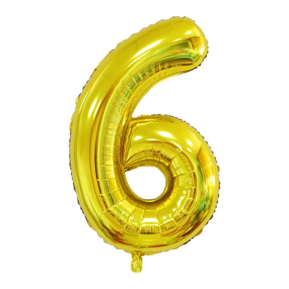 Golden Number Balloon Foil Balloon F07M1-78-6-0