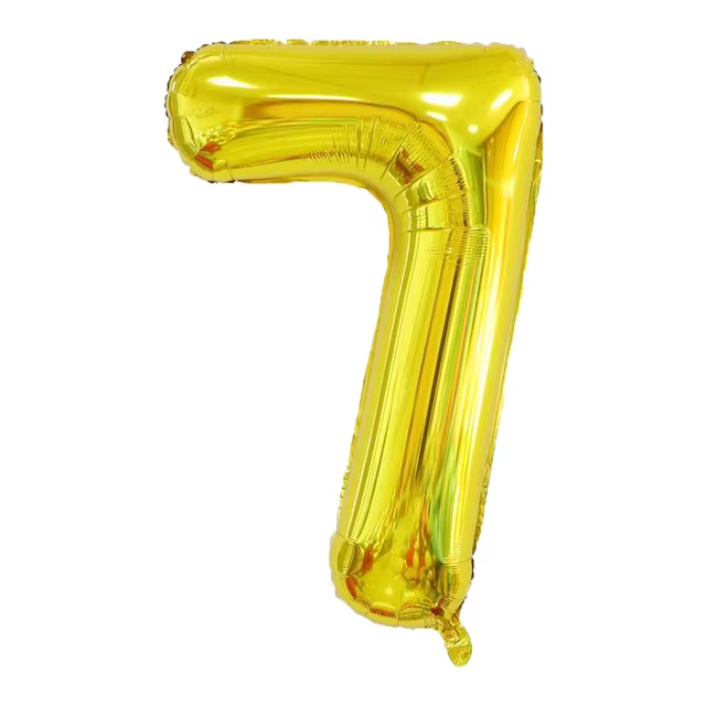 Golden Number Balloon Foil Balloon F07M1-78-7-0