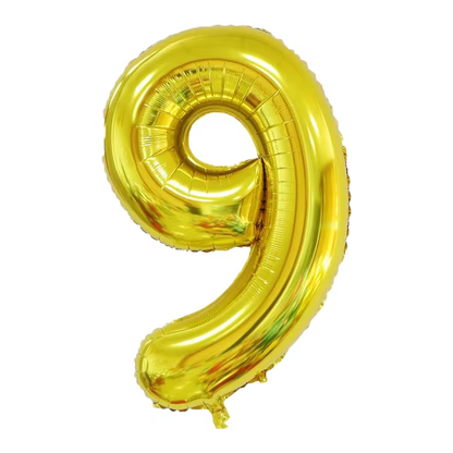 Golden Number Balloon Foil Balloon F07M1-78-9-0