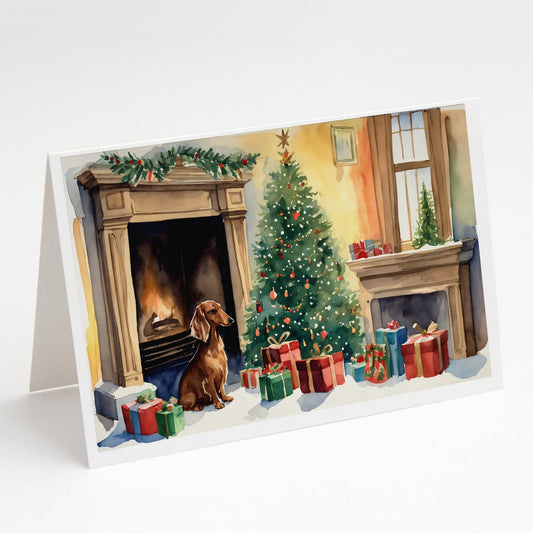 Dachshund Christmas Greeting Cards Pack of 8-0