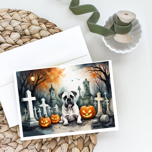 Boxer Spooky Halloween Greeting Cards Pack of 8-1