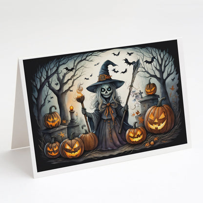 Witch Spooky Halloween Greeting Cards Pack of 8-0