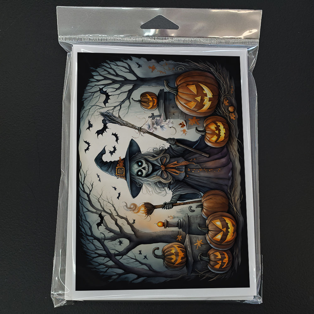 Witch Spooky Halloween Greeting Cards Pack of 8-2