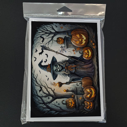 Witch Spooky Halloween Greeting Cards Pack of 8-2