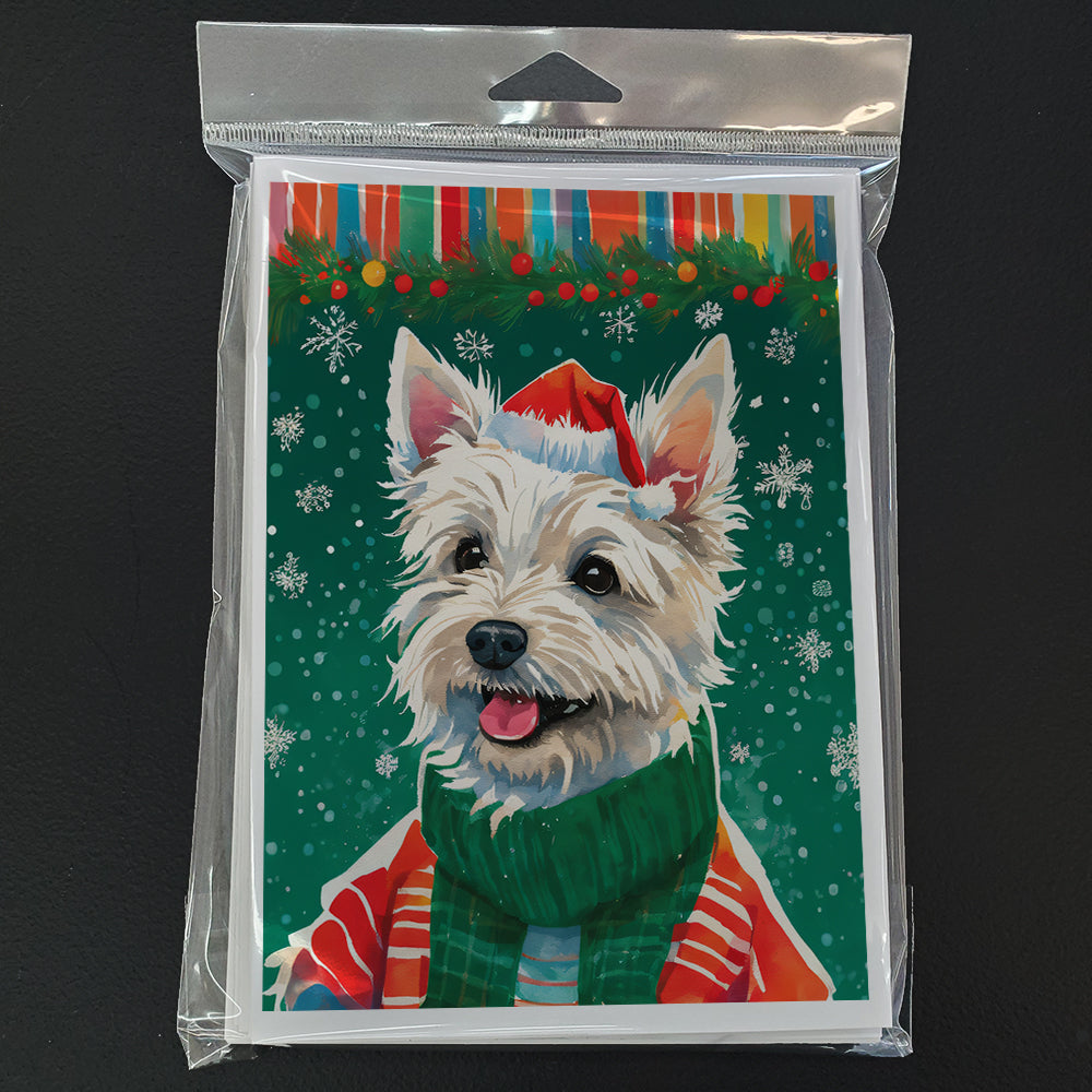 Westie Christmas Greeting Cards Pack of 8-2