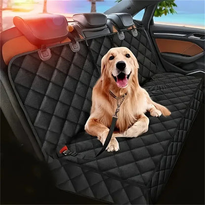 Car Dog Seat Cover for Back Seat Waterproof Auto Rear Pet Seat Protector Mat Nonslip Universal Safety Carrier for Outing Dogs