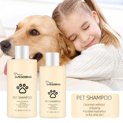 100/300ML Pet Shampoo Cat Dog Hair Softening Shower Gel Anti Mite Moisturizing Itchy Cleans Hair Remove Dirt Odor Pet Products