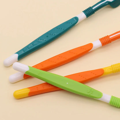 3-Sided Pet Toothbrush Dog Plastic Toothbrush Removing Bad Breath Tartar Cleaning Mouth Pet Dental Care Cat Cleaning Mouth