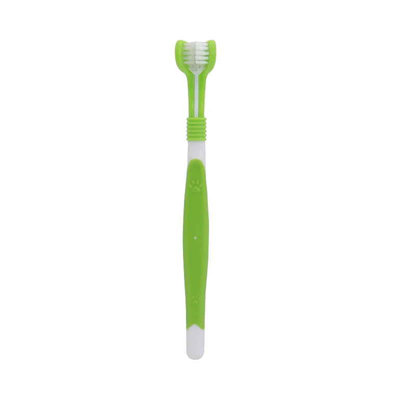 3-Sided Pet Toothbrush Dog Plastic Toothbrush Removing Bad Breath Tartar Cleaning Mouth Pet Dental Care Cat Cleaning Mouth