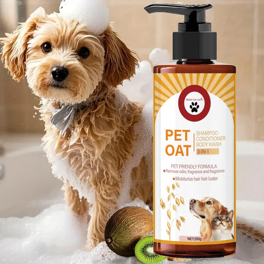 250g Pet Shampoo; Cleans Pet Hair, Removes Odor, Makes Hair Smooth and Does Not Dryness, Has Long-Lasting Fragrance, Special Shampoo for Pets, Bathing, Suitable for Dogs and Cats