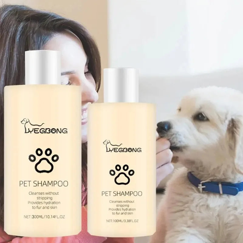 100/300ML Pet Shampoo Cat Dog Hair Softening Shower Gel Anti Mite Moisturizing Itchy Cleans Hair Remove Dirt Odor Pet Products
