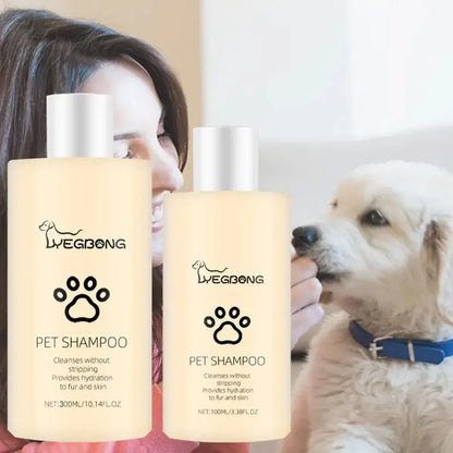 100/300ML Pet Shampoo Cat Dog Hair Softening Shower Gel Anti Mite Moisturizing Itchy Cleans Hair Remove Dirt Odor Pet Products