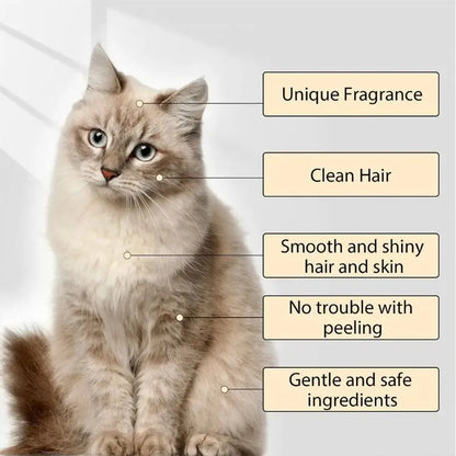 100/300ML Pet Shampoo Cat Dog Hair Softening Shower Gel Anti Mite Moisturizing Itchy Cleans Hair Remove Dirt Odor Pet Products