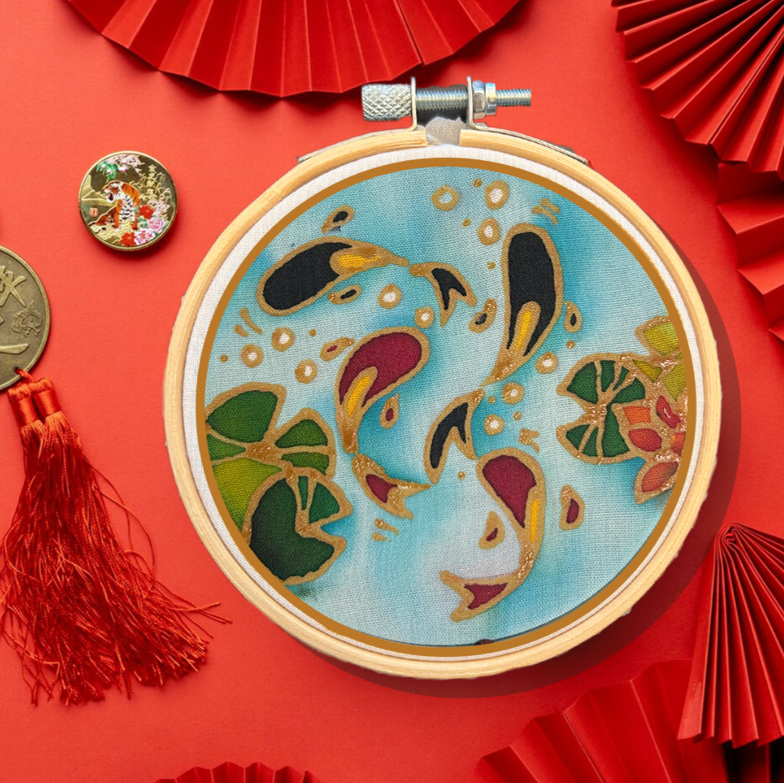 Mini Batik Craft Kit - Lucky Koi-0