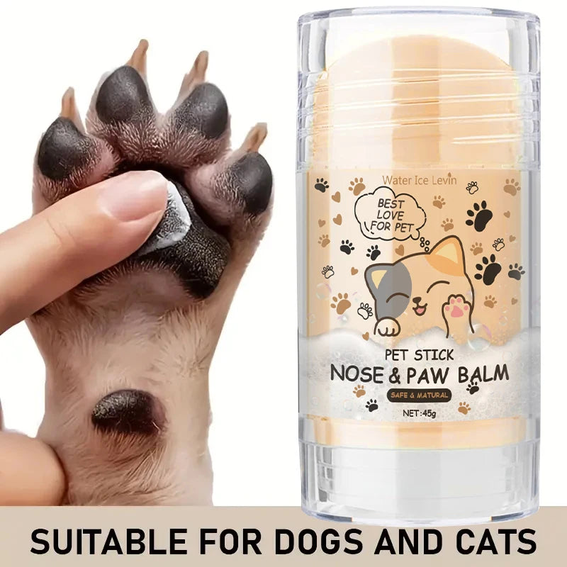45g Dog Nose and Paw Balm Dog Paw Cream Cats Dogs Paw Protector Cream Pet Feet Moisturizer Pet Crack Feet Repair Pet Accessories