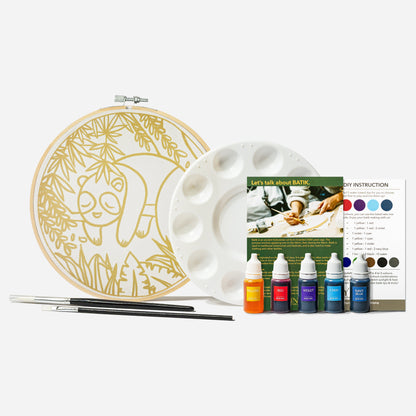 Classic Batik Craft Kit - Sleepy Panda-2