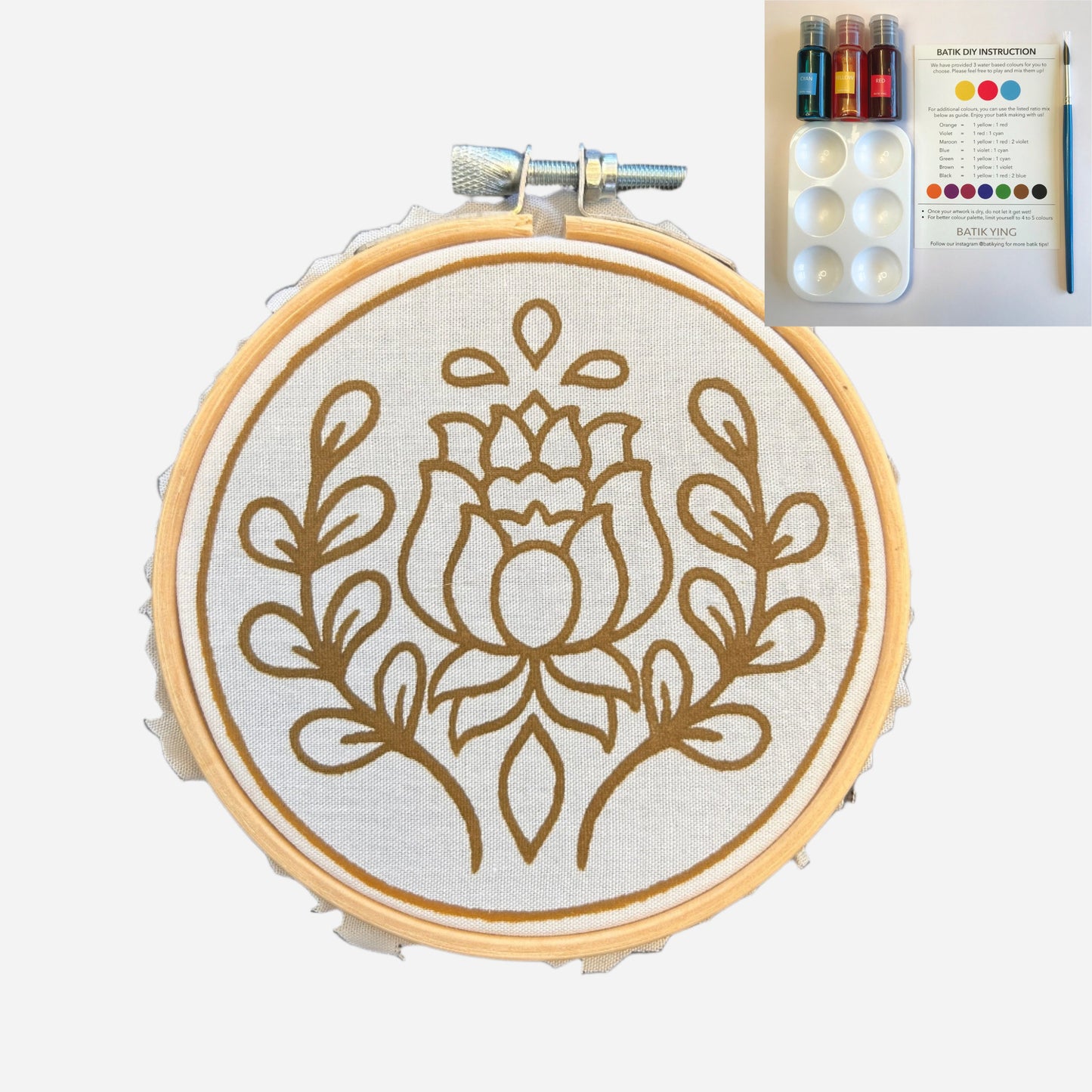 Mini Batik Craft Kit - Victorian Rose-3